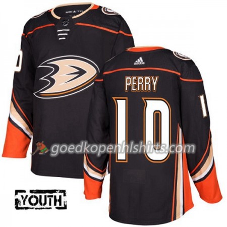 Anaheim Ducks Corey Perry 10 Adidas 2017-2018 Zwart Authentic Shirt - Kinderen